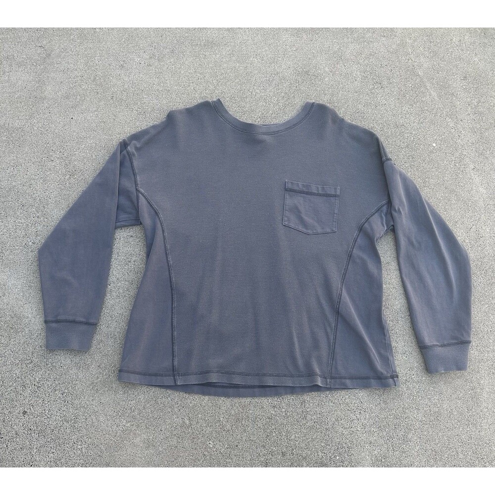 Wild Fable Women’s Thermal Long Sleeve Shirt With Pocket Size L Cozy Cabincore